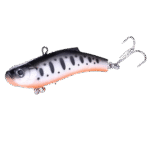 VIB põiklant PZP Lures SOFT 7cm 17g Black Perch UV