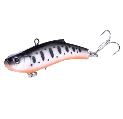 VIB põiklant PZP Lures SOFT 7cm 17g Black Perch UV