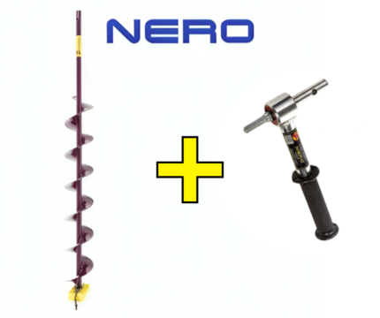 Jääpuur NERO Akutrellile + Laagritega Adapter