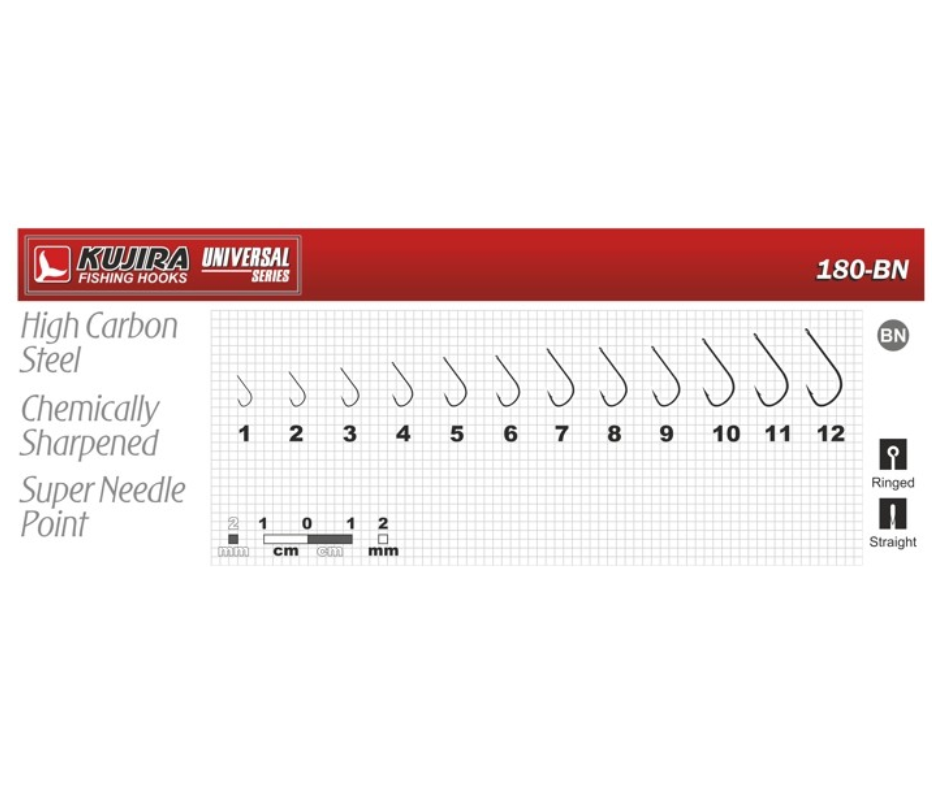 PILT (60) Konks KUJIRA Universal 180 BN - 10pcs - Image 1