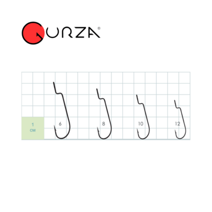 Offset Konks GURZA Worm 210 LE - 6pcs